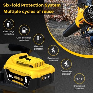 DeWalt Elektrikli El Aletleri için 18V 3Ah 4Ah 5Ah 6Ah Pil Değiştirmeleri, BMS'li 18V Li-ion Pil, 18V 20V Lityum Pil - Product Image 5