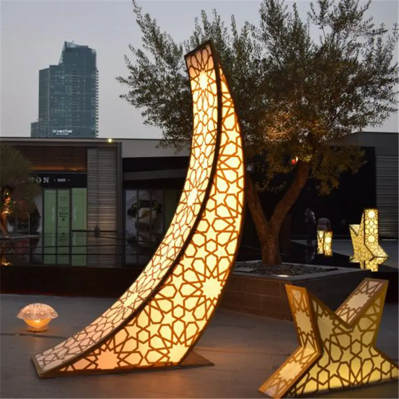 2023 new Hot Selling Outdoor Festival Party Led Decor Light Favor Supplies Islam Muslim Ramadan Eid Decorations