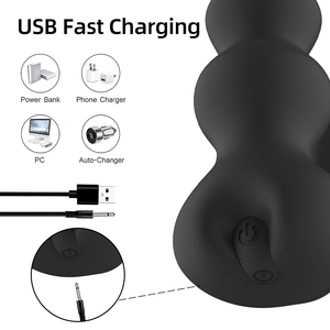 USB şarj yetişkin seks oyuncakları G Spot stimülasyon ile Anal <span class=keywords><strong>Plug</strong></span> vibratör - Product Image 4