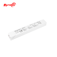 Controlador de Tira LED de Voltaje Constante 30W 60W 75W 100W 150W 200W Sin Parpadeo IP20 para Interiores con PFC, Fuente de Alimentación LED 200-240V AC-DC 24V
