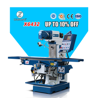 Fraiseuse universelle X6432 avec tête pivotante à 3 axes DRO