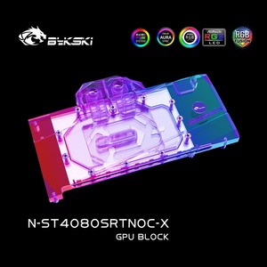 Bloc d'eau pour carte graphique Bykski N-ST4080SRTNOC-X RGB LED avec interface d'alimentation 5V/12V pour <span class=keywords><strong>ZOTAC</strong></span> <span class=keywords><strong>RTX</strong></span> <span class=keywords><strong>4080</strong></span> SUPER 16GB - Product Image 4