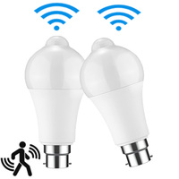 Jpungsun haute qualité Garage haute énergie lumineuse 5W 7W 9W 12W ampoules économie d'aluminium Smart E27 capteur de mouvement ampoule LED