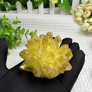 オーラ水晶クラスター天然水晶人工クラスターレイキエネルギーハウス装飾クリスタルギフト - Product Image 2