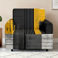 Günstige Sofabezüge vom Hersteller, Retro Gestreifter Geometrischer Sofaschutz, Dehnbarer Staubdichter Sofabezug