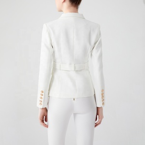 AIMEISI Ropa de Mujer de Alta Calidad Casual Cinturón con Hebilla de Metal Tallas Grandes XXL <span class=keywords><strong>Blazer</strong></span> Chaqueta Formal Oficina Fardos Señoras Blazers - Product Image 4