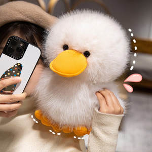 2025 soffice bambola anatra gialla con capelli crespi-peluche sensoriale morbido per bambini 0-3 anni - Product Image 5