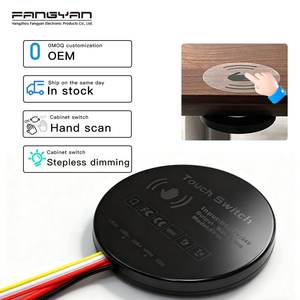 12-24v 5A Dokunmatik Açma Kapama Hareket Sensörlü Anahtar, Ahşap İçinde Gizli, Mutfak Mobilyası Dolap Led Işığı için Hat İçi Dimmer Anahtar - Product Image 1