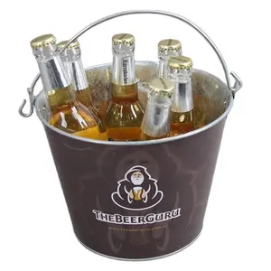 Barware 5 qt corona beer cooler metal ice bucket
