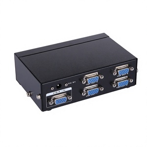 350MHz <strong>VGA</strong> <strong>Splitter</strong> 1 in 4 Out MT-VIKI 1x4 1 Computer 4 Monitor + Power Adapter Guangdong Made - Product Image 1