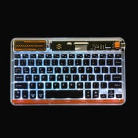 Teclado retroiluminado BT RGB Delgado Interfaz USB inalámbrica universal Nuevo IOS/Windows/Android para iPad Teléfono móvil PC Laptop