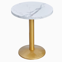 Table à manger design en marbre personnalisable restaurants fast-food occidentaux cafés taille personnalisable couleur meubles de restaurant