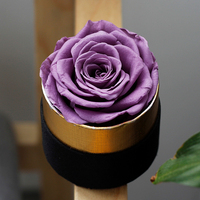 Lovebay Valentine Muttertag geschenk Ewige einzelne Rose 7 Rosen Unsterbliche konservierte Blume Longlife konservierte Rosen in runder Schachtel