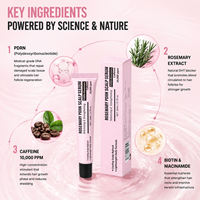 Sérum nourrissant pour le cuir chevelu à la PDRN de romarin, sérum non gras et léger pour des cheveux d'apparence plus épaisse, plus volumineuse et plus dense