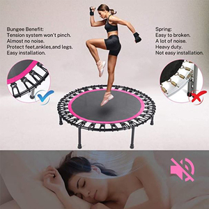<span class=keywords><strong>Trampolín</strong></span> de <span class=keywords><strong>Fitness</strong></span> Mini de 40 Pulgadas con Logotipo Personalizado, Bandas de Resistencia Elásticas, Material PP Seguro y Silencioso, Salto Duradero para Niños - Product Image 5