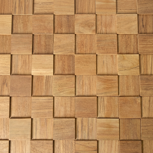 Paneles de Pared Cúbicos de Madera de Teca Hechos a Mano de Alta Calidad, Ecológicos, Diseños Rústicos Personalizados para Interiores, Decoración del Hogar Dekor Asia - Product Image 1