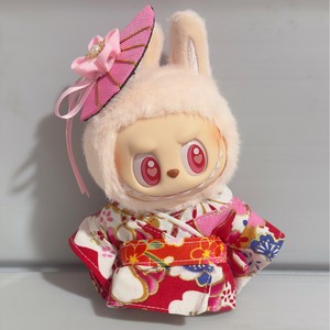 Labubu ชุดกิโมโนผ้าคอตตอนผ้าคอตตอนสำหรับตุ๊กตาของเล่นนุ่มขนาด17ซม. - Product Image 5