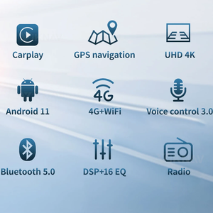 Actualización de radio de coche estéreo Multimedia Dodge Ram 2008 2009 2010 2011 compatible con carplay inalámbrico y unidad principal automática <span class=keywords><strong>Android</strong></span> - Product Image 6