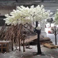 인공 플라스틱 트렁크 하프 모양 벚꽃 나무 웨딩 아치 장식