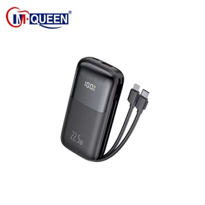 Batería Externa Portátil de Carga Rápida con Logotipo Personalizado, PD 22.5W, 10000mAh, con 2 Cables para Cargar el Teléfono - Product Image 4