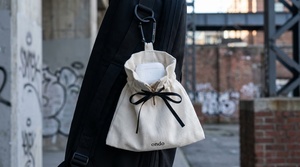 Bolsas <span class=keywords><strong>de</strong></span> Mano <span class=keywords><strong>de</strong></span> Algodón Sencillas y Bonitas al por Mayor con Asas <span class=keywords><strong>de</strong></span> Cuerda, Bolsas Blancas con Cordón para la Escuela o el <span class=keywords><strong>Trabajo</strong></span>, Plegables - Product Image 3