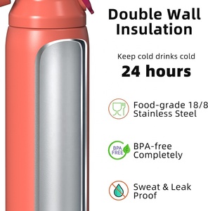<span class=keywords><strong>OASE</strong></span> Bouteille d'eau portable en acier inoxydable isolée sous vide à double paroi de 25oz avec paille et couvercle escamotable en gros - Product Image 3
