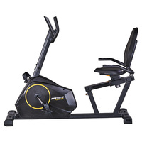 Vélo semi-allongé à double mouvement de haute qualité, équipement de gym commercial CrossFit pour la maison, pédalier d'exercice avec volant d'inertie de 4 kg, capacité 120 kg