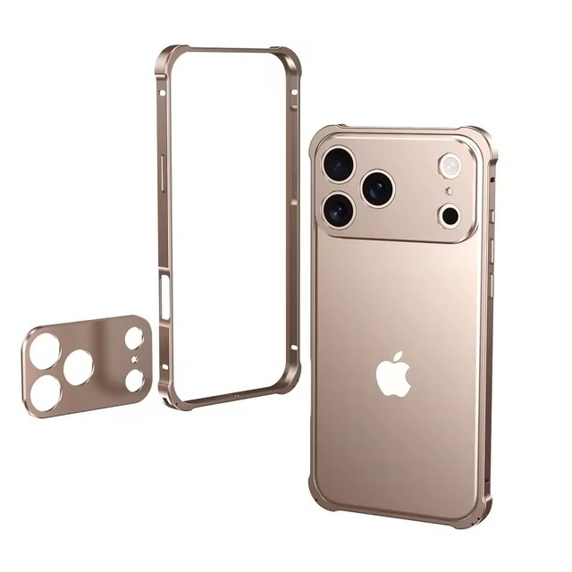 High Quality Aluminium Frame Metal Bumper Hard Case for iPhone 17Air 17 Pro Max Alloy Lens Protector Phone Cover Bumper Case