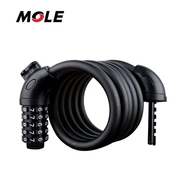 Mole Best selling 1.8m 5 Digital Code Password bike lock bike chain lock lock for bike