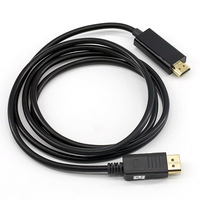 Câble DP vers HDMI compatible, cordon de conversion d'affichage HDTV, 1,8 m, 4K 1080P