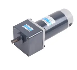 6W 10W 15W 25W 40W 60W 90W 120W 200W 250W 300W Right Angle Gearbox Brush DC Gear Motor Manufacturer 12V 24V 90V