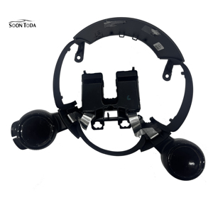 Volant modifié en cuir beige avec ligne blanche perforée SOON TODA pour <span class=keywords><strong>Mercedes</strong></span> Benz a GLA B GLB C <span class=keywords><strong>GLC</strong></span> E GLE CLS ZC-809-P70-F - Product Image 2