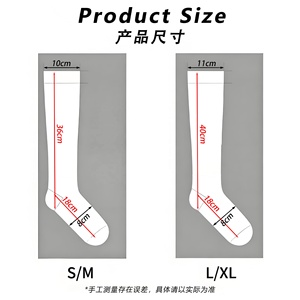Vớ thể thao nén tùy chỉnh cho nam và nữ 20-30 MMHg dành cho chạy marathon, đạp xe, bóng đá, giãn tĩnh mạch - Product Image 4