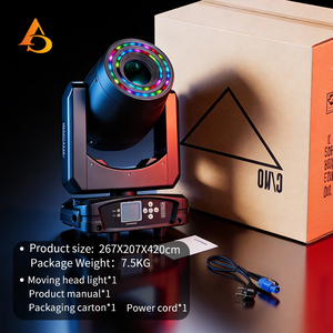 200W LED Beam Pattern <b>Light</b> + Aperture - Product Image 5