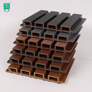 TianGe prezzo competitivo facile da installare in ardesia laminato Color noce rivestimento della <span class=keywords><strong>casa</strong></span> parete esterna 156*9 Wpc pannelli - Product Image 5