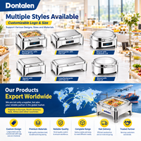 Buffet-Speisenwärmer Quadratisch Edelstahl Chafing Dish mit Glasdeckel Elektrisch oder Brennstoffbeheizt für Restaurant Hochzeit Buffet
