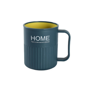 Vaso de enjuague bucal bicolor para exportación, vaso sencillo para cepillos de dientes y enjuague bucal para el hogar, vaso sencillo para cepillos de dientes para parejas, con diseño de bloques de color - Product Image 5