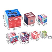 OEM personnalisé 2x2 3x3 4x4 Publicité UV Cube Magique Cadeaux Jouets Lisse 3D SpeedCube Vitesse Puzzle Cubes Jouet