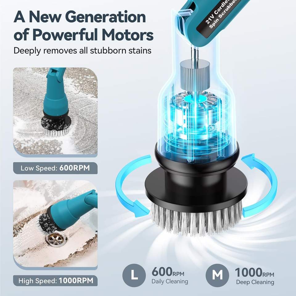Electric Spin Scrubber 8IN1 Electric Cleaning Brush thumbnail 4