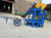 Machine de fabrication de briques creuses semi-automatique DX4-26 PLC avec pompe, ligne de production de briques en ciment, facile à utiliser, populaire en Afrique