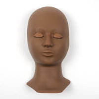 Tête de Mannequin 3 couches pour la pratique des cils, modèle de pratique, extensions de cils, 50 cm, vente en gros