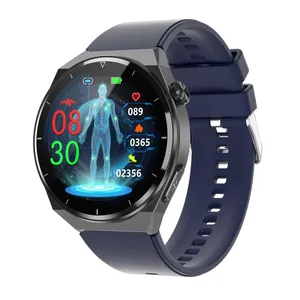 优质TK20 1.39英寸IP68防水心电体温监测仪硅胶带运动健身跟踪器健康智能手表