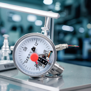 Kekhao เครื่องวัดความดันสแตนเลสเชื่อมต่อ NPT 1.6MPa KHXC-100BF ความแม่นยำ1.6% ขนาดแอมโมเนีย100มม. ใช้1ปี - Product Image 2