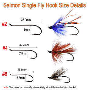 #2 #4 #6 uno storico sgabello a mosca per pesca al salmone boia modello trota pesca Stealhead mosche attirano esche - Product Image 2