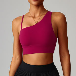 Soutien-gorge de sport asymétrique à dos nageur 2026 pour le yoga – Séchage rapide, extensible et anti-choc pour la course à pied - Product Image 6