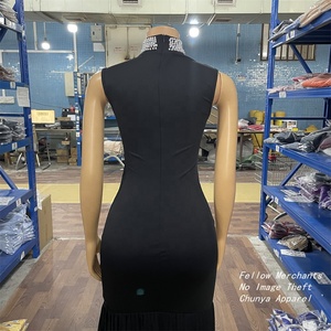 CX7409 Spedizione Rapida Abito Lungo da Donna Plissettato Aderente per Vacanze Estive Feste Compleanno 2026 - Product Image 4