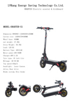 Entrepôt de l'UE 1000W scooter électrique pliable à double moteur adulte pas cher prix Kick E-motos roues scooter pour le sport de porte extérieure