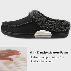 2024 nuevo diseño de espuma viscoelástica para <span class=keywords><strong>hombre</strong></span>, zapatillas de interior, mocasín, Zapatillas de casa, jardín al aire libre, zapatillas cálidas de invierno, goma TPR - Product Image 4