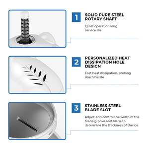 Moseener thép chất lượng cao thương mại Tuyết <span class=keywords><strong>ICE</strong></span> Shaver máy liên tục khối <span class=keywords><strong>Ice</strong></span> <span class=keywords><strong>Crusher</strong></span> để sử dụng nhà - Product Image 5