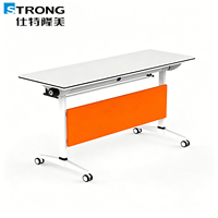 Table de conférence pliante moderne et portable, réglable, pour salle de réunion, hôtel et bureau, usage commercial, bureau de travail